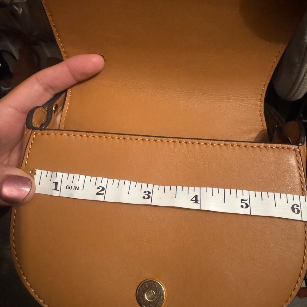 Tory Burch Mustard Leather Crossbody Bag - Picture 7 of 7